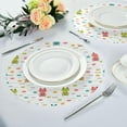 thumbnail image 6 of Coolnut Cute Frog Round Placemats Waterproof Non-Slip Washable Place Mats Polyester Table Mats Set of 1 Heat Resistant for Home Kitchen Holiday Party Home Decor Gifts, 6 of 7