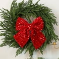 thumbnail image 4 of ddioayh 1 PCS Christmas Wreath Bow, Large Red Velvet Ribbon for Xmas Tree Decorations, Holiday Party Festive Decoration Supplies, Christmas Holiday Ornaments, 4 of 6