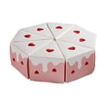 thumbnail image 2 of Triangle Cake Shaped Party Favor Box Set Gift Candy Container Wedding Birthday Party Decoration Treat Packaging Dessert Snack Storage Home Event Party Supplies Celebration Decoration Display, 2 of 6