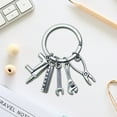 thumbnail image 3 of Multitool Keychain Pendant - Saw Screwdriver Wrench Drill Tool Keyring, Mini Portable Tool Set Key Chain, Practical Gadget for Home Outdoor Emergency Repairs, 3 of 5