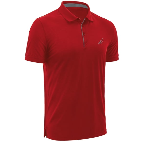 Polo de Golf NY Threads UPF 70+ Rojo Talla Large