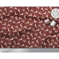 thumbnail image 2 of Soimoi Georgette Viscose Fabric Leaves & Reindeer Animal Print Fabric by the Yard 42 Inch Wide, 2 of 3