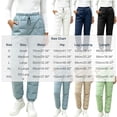 thumbnail image 3 of Ghalytn Women's Quilted Padded Winter Jogger Pants - Drawstring Warm Cuffed Ankle Trousers with Pockets, 3 of 6