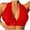 Red, variant on Lace Bralettes for Women Halter Deep V Neck Unpadded Wirefree Triangle Bralettes Plunge Everyday Bars(Blue,Medium)