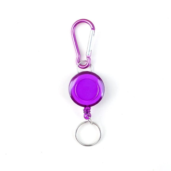 Retractable Pull Badges Holder Carabiner Keychain Outdoor Keychain Tool