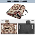thumbnail image 5 of COEQINE Golf Cart Seat Cushion Cover, Portable Design Folds with Handle, Universal Fit 51.2x30.3", Quilted Comfort Padding with 4 Pockets, for 2/4 Person Seats, Bohemian Flower, 5 of 8