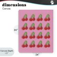 thumbnail image 4 of Stupell Industries Cottage Cherry Candy Pattern Canvas Art, 24 x 30, by LISH Creative, 4 of 8
