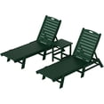 thumbnail image 5 of Paradise 3-Piece Set Adjustable Adirondack Chaise Lounges with Side Table, 5 of 9