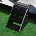 thumbnail image 1 of Prestofit Entry Step Rug 2-0242 TRAILHEAD; Fits MORryde StepAbove 3 Step; 17-1/2 Inch Width; Obsidian Black; 3 Piece, 1 of 5