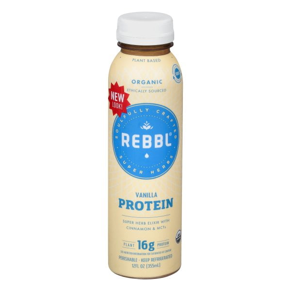 Rebbl Organic Vanilla Spice Protein Elixir, 12 Fluid Ounce 12 per