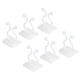thumbnail image 1 of Clips de planta Uxcell, gancho adhesivo autoadhesivo para fijación de escalada, paquete de 100 en blanco, 1 of 1