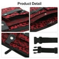 thumbnail image 5 of Unique Bargains Hairdresser Scissor Bag Barber Canvas Waist Pouch Professional Hairdressing Tools Storage Holsters with Waist Belt Leopard Red, 5 of 7