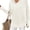 White, variant on Olaglory Womens Quarter Zip Pullover Sweater Long Sleeve Casual Loose V Neck Collared Ribbed Knit Jumper Tops with Thumb Hole, Fall Winter Fashion 2026