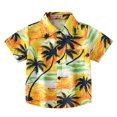 thumbnail image 2 of Coerni Hawaiian Shirt for Boys & Girls Short Sleeve Button Down Tropical Shirts Summer Casual Top Toddler Kids Baby Clothes, 2 of 9