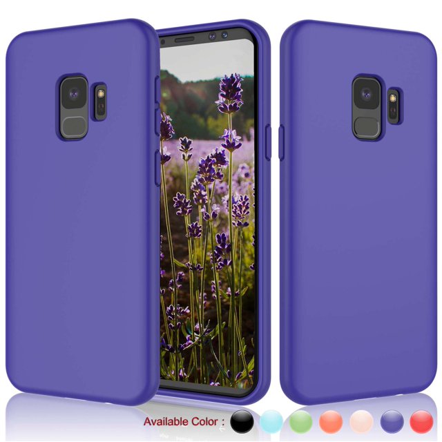 Cell Phone Cases For 5.8" Galaxy S9, Njjex Liquid Silicone Gel Rubber