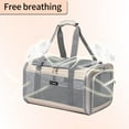 thumbnail image 2 of Airline Approved Pet Carrier for Cats and Small Dogs, Breathable Collapsible Travel Bag with Dual Openings, 2 of 4