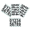 thumbnail image 1 of OULII Reflective Black House Number Stickers Self Adhesive for Outdoor Mailbox and Address Signs, 1 of 8