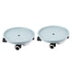 thumbnail image 4 of Juego de 2 soportes para mover plantas en macetas con ruedas, accesorios resistentes, multifuncionales Azul claro 34cm kusrkot Bandeja para macetas móvil, 4 of 8