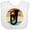 AA-White, variant on Inktastic Tuba Music Retro Sunset Silhouette Boys or Girls Baby Bib