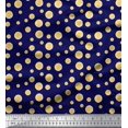 thumbnail image 1 of Soimoi Polyester Crepe Fabric Lemon Slice Shirting Print Fabric by Yard 52 Inch Wide, 1 of 1