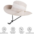 thumbnail image 6 of VONTER Unisex Wide Brim Sun Hat,Outdoor UPF 50+ Waterproof Boonie Hat Summer UV Protection Sun Caps Camping Hiking Fishing Hunting Boating Safari Cap for Men and Women - Beige, 6 of 7