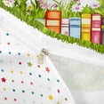 thumbnail image 4 of Erosebridal Kids Cartoon Books Queen Duvet Cover Set, Girls Daisy Tulip Floral Bedding, Polka Dots Reversible, 3pcs 1 Duvet Cover and 2 Pillowcases, No Comforter, 4 of 6
