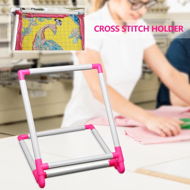 Cuadros Decorativos Soporte de punto de cruz, bastidor de punto de cruz de PVC, soporte de escritorio, Clip, marco de bordado Ndcxsfigh Nuevos Originales