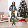 thumbnail image 7 of FORMRS Onesies Pajama for Adults Unisex Hoodie Winter Jumpsuit One Piece Sleepwear, Sizes S-2XL, Colorful Space Cat, 7 of 7