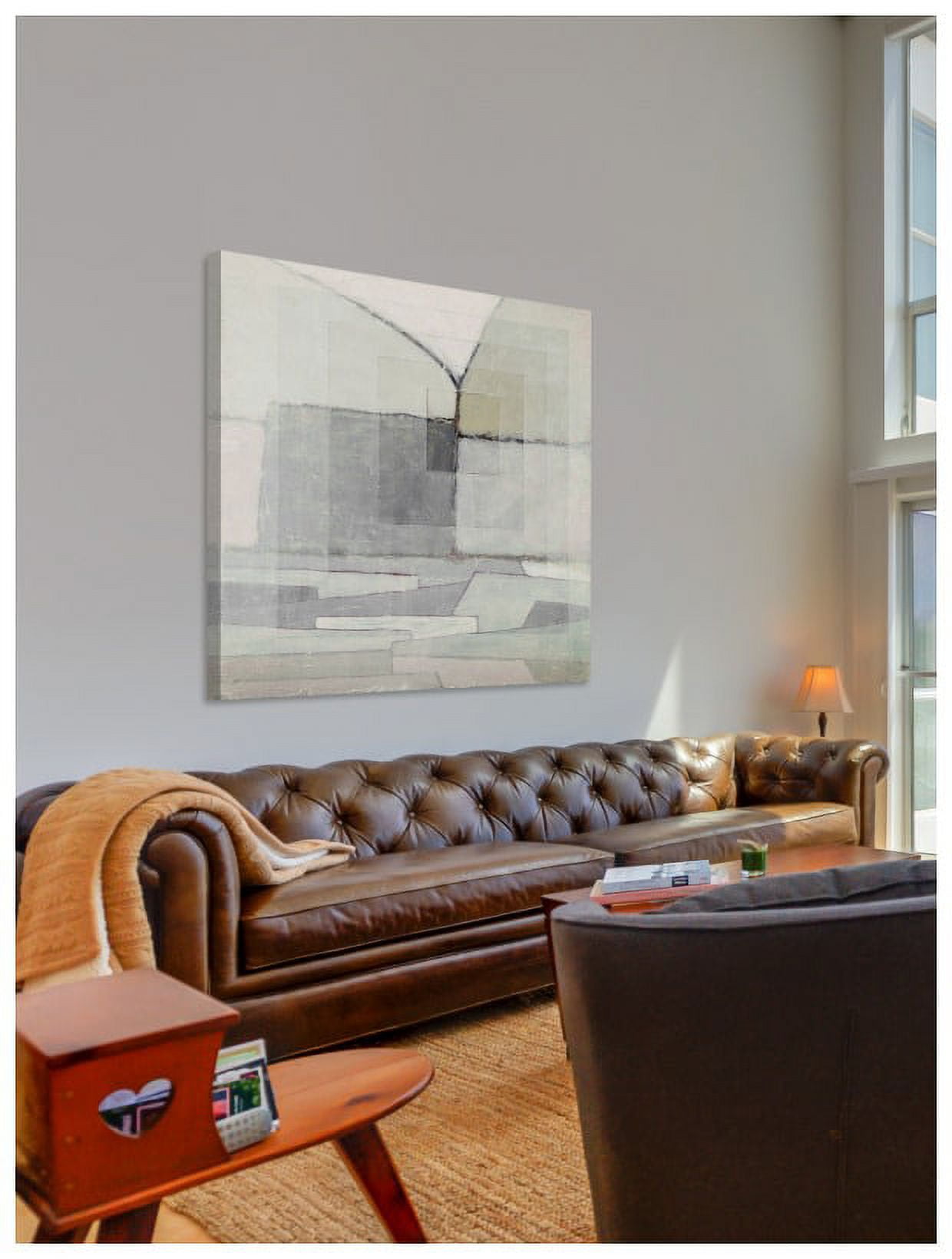 "Squares Layered" Painting Print on Wrapped Canvas