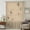 Beige, variant on Black Khaki Sheer Curtains 45 Inches Long, Spring Flora Light Filering Curtains, Breathable Simi Curtain Privacy Drapes for Kitchen Bathroom Lightweight Small Window Treatment