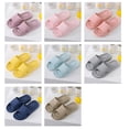 thumbnail image 3 of OFFIGAM Women's Skyblue Simple Design Flat Slippers Soft Breathable Non Slip Sole Indoor Outdoor, 3 of 11