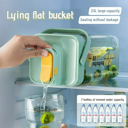 

Tea Pitcher Pp Tea Dispenser Green Tea Jug For Fridge 1 Gallon Drink Dispenser For Fridge Beverage With Spigot And Lid Milk Lemonade Sealed Juice Containers Parties Dairly Use Clear Plastic