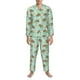 thumbnail image 3 of Fotbe Cute Sea Turtles Pijama de Hombre con Estampado de Manga Larga, Conjunto de 2 Piezas, Ropa de Dormir Suave y Cómoda con Bolsillos-Large, 3 of 7
