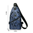 thumbnail image 2 of WIZUTIZ USB Charging Small Satchel, Camouflage Trend Casual Satchel, Outdoor Shoulder Bag, Chest Bag Waist Bag Womens Messenger Bags Womens Crossbody Bags Shoulder Bags Easy Carry Any Phone Bag Blue, 2 of 5