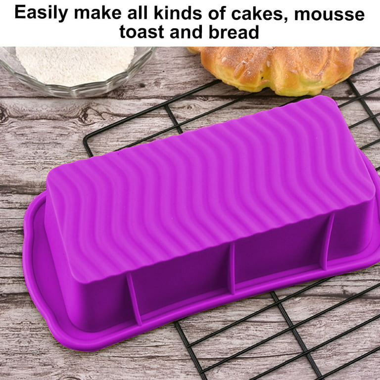 Large Size Bread and Loaf Pan Rectangle Toast Mold with Handle Non