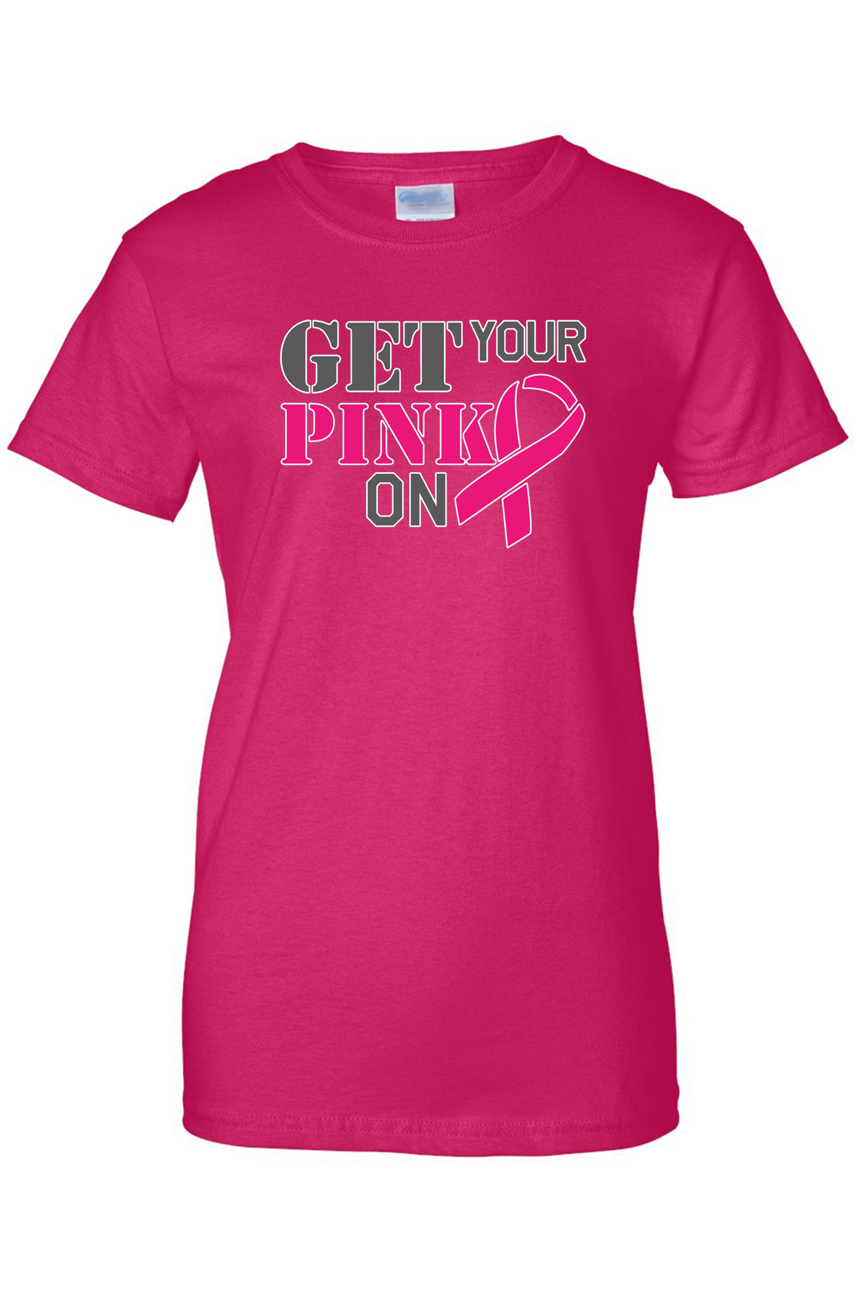 Shore Trendz - Juniors Get Your Pink On Breast Cancer Awareness T-Shirt - Walmart.com - Walmart.com