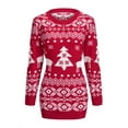 thumbnail image 4 of LilyLLL Womens Winter Christmas Party Knitted Long Sleeve Sweater Dress, 4 of 4