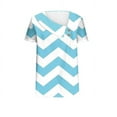 thumbnail image 4 of SDNall Womens V-Neck Fashion Casual Short-Sleeved Spring And Summer Top, 4 of 9