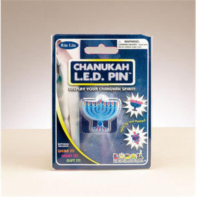 Rite Lite Rite Lite JPINLED1 Flashing LED Pin, Assorted Menorah and