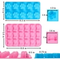 thumbnail image 2 of Moldes de silicona con forma de pata y hueso (6 piezas) para hornear, chocolate, dulces, gelatina, moldes, 2 of 8