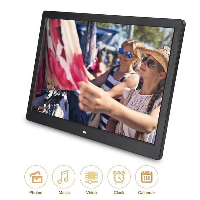 Marco De Fotos Digital, Marco De Fotos Musical, Reloj Despertador Con Fotos Para Admitir Múltiples Funciones De Utilidad Para Números De Familiares Y Amigos Para Bodas De