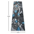 thumbnail image 4 of BizChair Modern Contemporary Runner Area Rug, Blue Grey Black (2 Feet X 7 Feet), 4 of 6