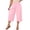 Pink A1, variant on Edvintorg Women Capri Pants Flowy Lightweight Elastic Waisted Casual Loose Cropped Capris Trouser Women Clothes Army Green XXXXXL