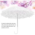 thumbnail image 3 of ZOUSSIQI White Lace Umbrella, Craft Flowers Lace Embroidery Umbrella, Children's Stage Performance Mini Decorative Umbrella Decoration Accessory, Photography Umbrella Wedding Umbrella, CA919-18242, 3 of 9