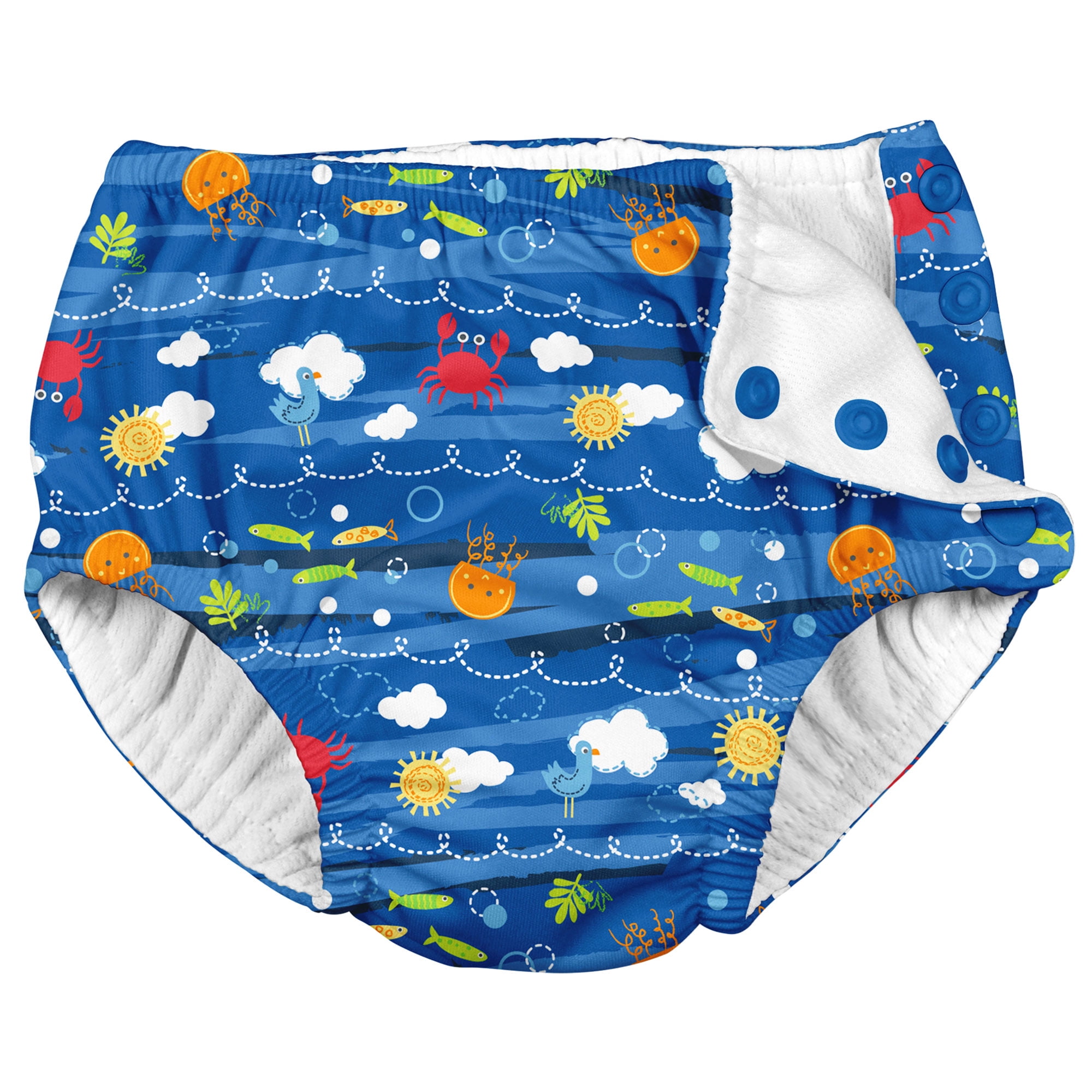 i Play 2 Pack Unisex Reusable Baby Swim Diapers Royal Blue and Navy 24 Months 