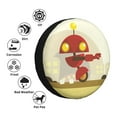 thumbnail image 6 of DouZhe Waterproof Spare Tire Cover, Future Wheel Red Robot Prints Adjustable Wheel Covers Fit for Jeep Trailer RV SUV Car, 16 inch, 6 of 7
