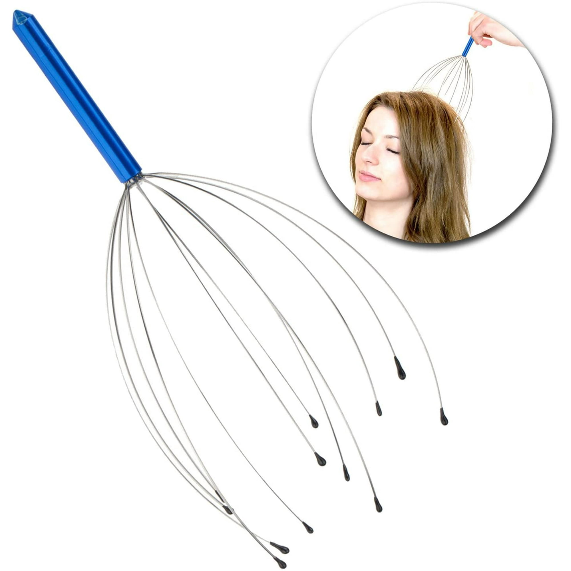 Hand Held Head Scalp Massager Hair Roots Massaging Device Tool for Therapeutic Muscles Relaxation, Acupressure Treatments, Stress and Pain Relief with Blue Handle | Walmart Canada Hand Held Head Scalp Massager Hair Roots Massaging Device Tool for Therapeutic Muscles Relaxation, Acupressure Treatments, Stress and Pain Relief with Blue Handle | Walmart Canada