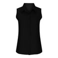 thumbnail image 5 of Womens Button Tank Tops Fashion New Arrival Lapel Neck Solid Casual Sleeveless Shirts for Women 2024, 5 of 7