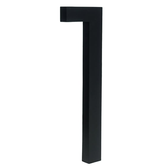 HASWARE 6 inch (15 cm) Floating House Number Apartment Door Numbers Mailbox Address Sign, Aluminum Alloy (#1, Black)