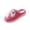 Hot Pink, variant on Women Ghost Pattern Fluffy Platform Slide Slippers, Thick Plush Fabric, Cloud Cushion Footbed, Textured Anti Slip Outsole, Holiday Decor Silhouette for Fall Indoor Daily Loungewear Rest,Hot Pink 5.5
